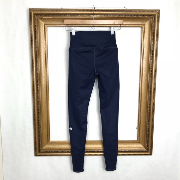 ALO YOGA | navy blue high waist airbrush leggings - Picture 4 of 7